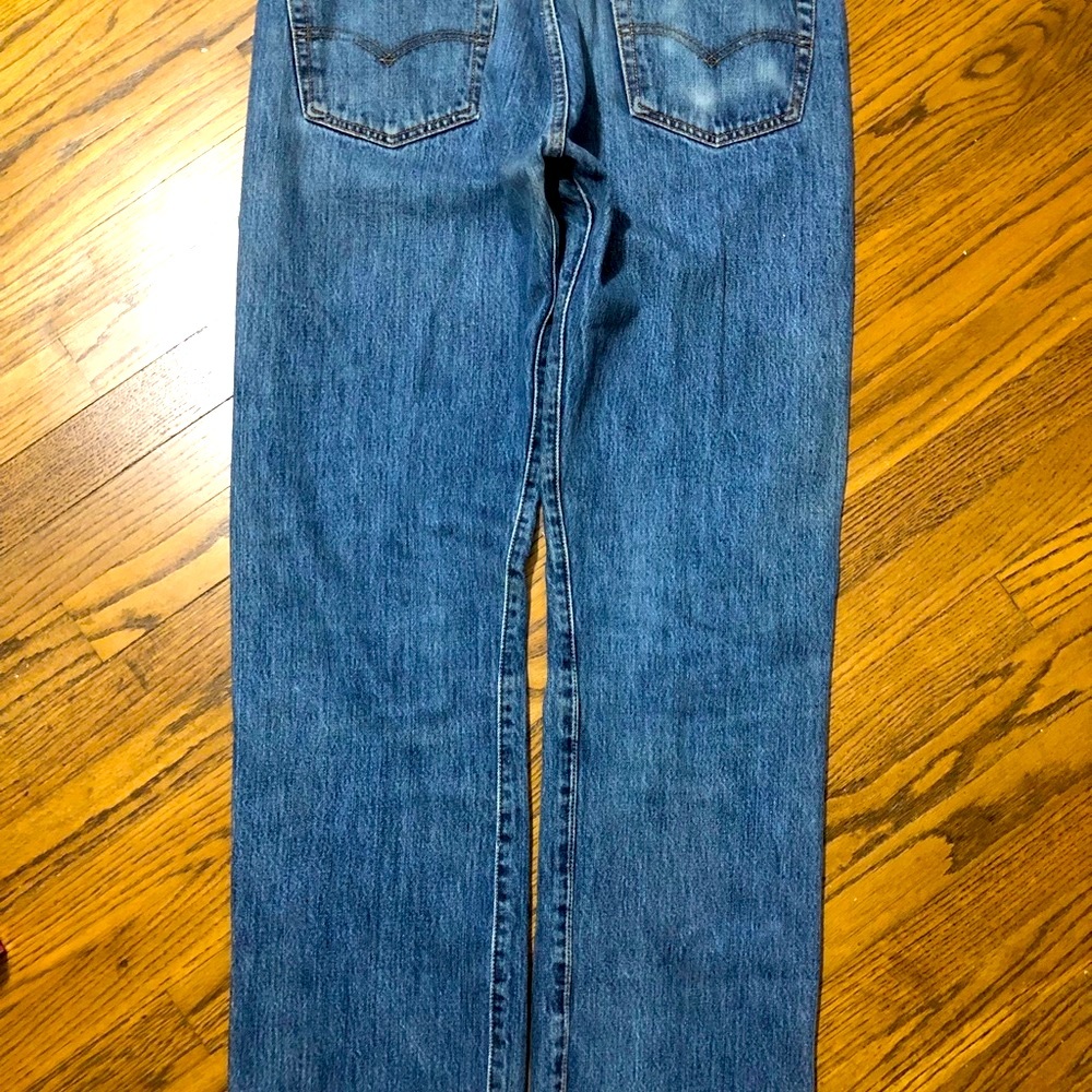 RESERVED🌷BOYFRIEND 501 BUTTON FLY LEVI JEANS 34x34 VINTAGE - Picture 3 of 5
